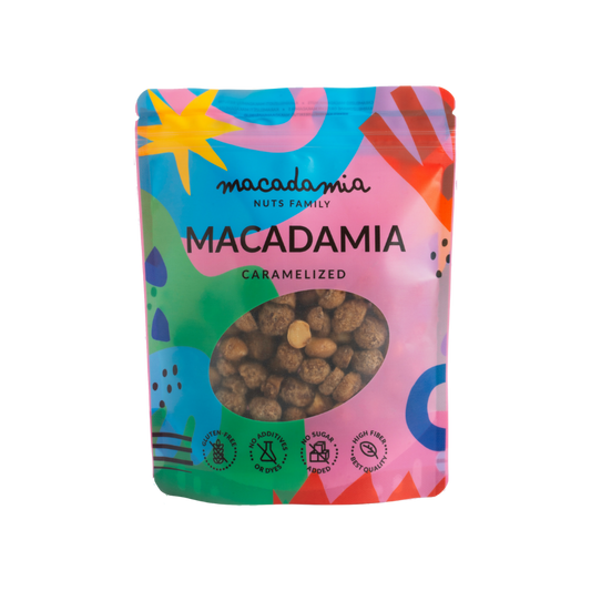 Karamelizēti makadāmijas rieksti